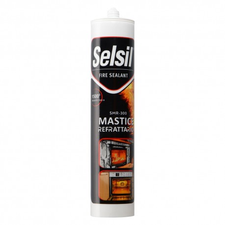 SIGILLANTE REFRATTARIO 'SMR-300' ml 300 - colore nero (PZ 12)