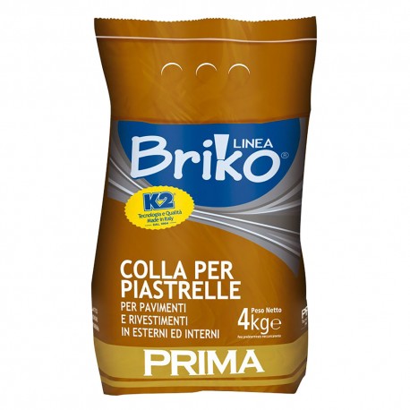 COLLANTE IN POLVERE PER PIASTRELLE 'BRIKO K2' Kg. 4 - sacchetta (PZ 4)