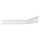 COPRI BATTISCOPA DECORATIVO SERIE 'LUXSTYL' mod. 'L14020' - mm 20 x 140 x 2 mt (PZ 12)