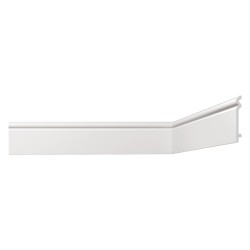 BATTISCOPA DECORATIVO SERIE 'LUXSTYL' mod. 'L14015' - mm 15 x 140 x 2 mt (PZ 10)