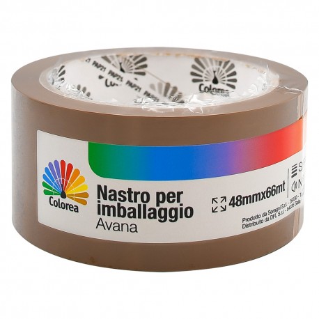 NASTRO PER IMBALLAGGIO mm 48 x 66 mt. - avana (PZ 36)