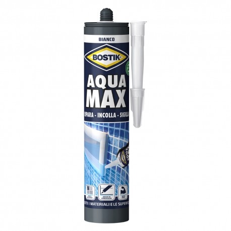 ADESIVO 'AQUA MAX' gr. 425 - cartuccia - bianco (PZ 1)