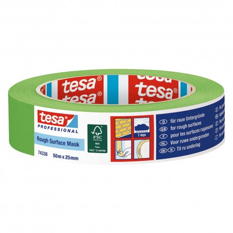 NASTRO PER MASCHERATURA 'ROUGH SURFACE MASK 74338' mm 25 x mt. 50 - colore verde (PZ 12)