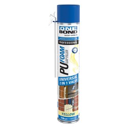 SCHIUMA POLIURETANICA 'PU FOAM UNIVERSAL 2 IN 1' ml 750 - manuale / pistola (PZ 12)