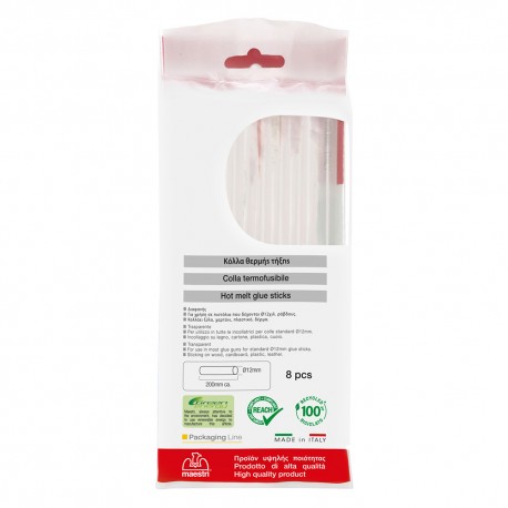 COLLA TERMOFUSIBILE lung. mm 200 - Ã˜ mm 12 cf. 160 gr. (CF 1)