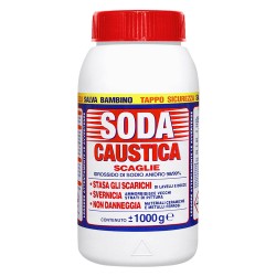 SODA CAUSTICA Kg. 1 - barattolo norma CE (PZ 12)