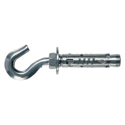 TASSELLO ACCIAIO CON GANCIO 'TA M-G' TA M 8G Ã˜ 12 x 84 mm - M8 x 80 (PZ 50)