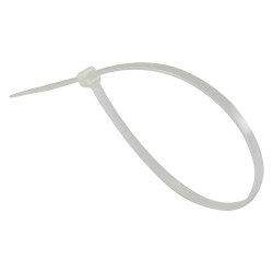 FASCETTA A STRAPPO PER CABLAGGIO mm 2,5 x 200 - bianco (CF 1)