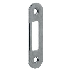 CONTROPIASTRA PER SERRATURA 'PATENT CENTRO' B.T. cromo opaco - interasse 90 mm (PZ 1)