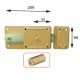 SERRATURA FERROGLIETTO 'P-CF' P60 - 6 mand.E50 Dx solo catenaccio (PZ 2)