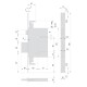 SERRATURA A DOPPIA MAPPA DA INFILARE PER LEGNO ART. 57255 E 60 (PZ 1)