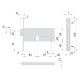 SERRATURA ELETTRICA DA INFILARE PER ALLUMINIO ART. 14510 E80 front.mm 16 / inter.mm 67 (PZ 1)