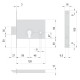 SERRATURA DA INFILARE PER ALLUMINIO ART. 44145 E58 front.mm 16 / inter.mm 48 (PZ 1)