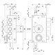 SERRATURA TRIPLICE ART. 436 436 Sx E 42 - mm 80x152 (PZ 1)