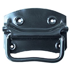 MANIGLIA AMERICANA PER BAULI mm 90 nera (PZ 12)