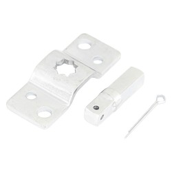 SUPPORTO FISSAGGIO PER MOTORE TAPPARELLE completo di perno quadro (PZ 1)