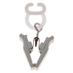 SCORREVOLE CON PINZETTA colore bianco (PZ 250)