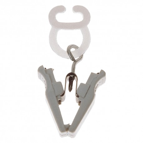 SCORREVOLE CON PINZETTA colore bianco (PZ 250)