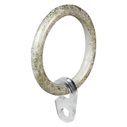 ANELLO PER SCORRITENDA col. avorio/oro - Ã˜ 20 mm cf. 8 pz (CF 1)