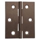 CERNIERA FRESATA PIANA HxL mm 30x25 - bronzata (PZ 24)