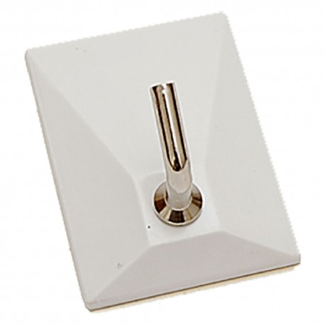 APPENDITUTTO ADESIVO 'SQUADRATO NEW' 1 posto - colore bianco (PZ 100)
