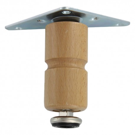 PIEDINO PER MOBILI cm 10 naturale (PZ 4)