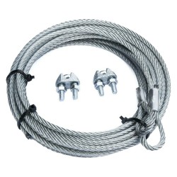 FUNE ACCIAIO ZINCATO PRETAGLIATA GANCIO ASOLA mm 4 x 3,5 mt (PZ 1)