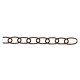 CATENA ORNAMENTALE OVALE 30 mt - bronzata (CF 1)