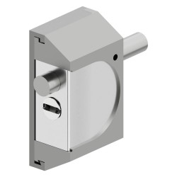 CHIUSURA DI SICUREZZA PER SERRANDE 'RIF06' alluminio silver (PZ 1)