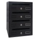 CASSETTA POSTALE 4 posti - antracite - cm. 30,2x17,5x H. 42,5 (PZ 1)