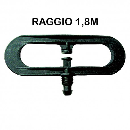 SPRUZZATORE A FARFALLA Ã¸ 1,5 - portata 100l/h -raggio 1,8m (PZ 100)