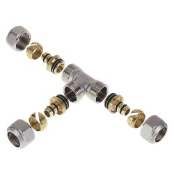 RACCORDO A STRINGERE A 'T' 'ART. 536 / 546' 'art.546' - 20 x 20 x 20 (PZ 1)
