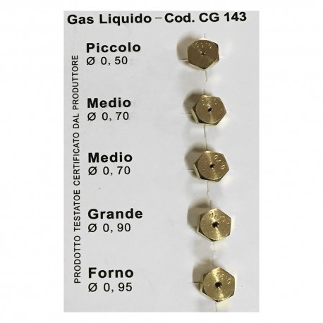 UGELLI PER CUCINA per gpl (CF 10)
