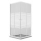 BOX DOCCIA CRISTALLO SERIGRAFATO DUE PORTE 'PERLA' cm 70 x 90 - H 185 (PZ 1)