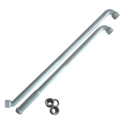 TUBO DI CACCIATA AD INCASSO 45Â°-90Â° con morsetto (CP 1)