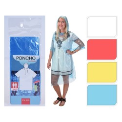 IMPERMEABILE TASCABILE MONOUSO 'PONCHO' taglia unica (PZ 1)