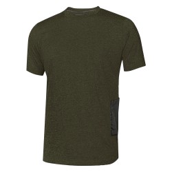 MAGLIA A GIROCOLLO 'ROAD' taglia XXL - dark green (PZ 1)