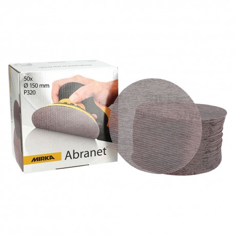 DISCO ABRASIVO CIRCOLARE 'ABRANET' Ã˜ 150 mm - grana 240 (PZ 50)