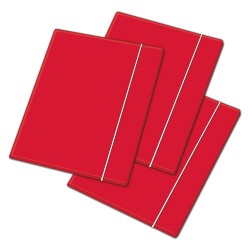 CARTELLINA CON ELASTICO rossa (CF 1)