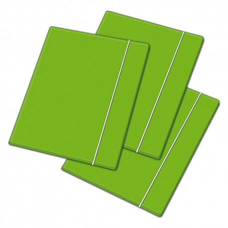 CARTELLINA CON ELASTICO verde (CF 1)