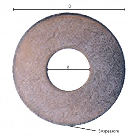 RONDELLA GREMBIALINA M 4 - 1,5 x 12 x 4,5 mm (C% 25)