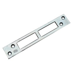 CONTROPIASTRA PER SERRATURE A BAIONETTA tipo 2 asola doppia - mm 150 x 25 x 3 (PZ 50)