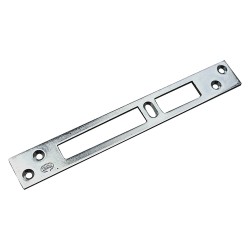 CONTROPIASTRA PER SERRATURE A BAIONETTA tipo 3 asola doppia foro cent.- mm 180 x 25 x 3 (PZ 50)