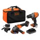 TRAPANO+SMERIGLIATRICE A BATTERIA 'BCK24E1SB-QW' 18V (PZ 1)