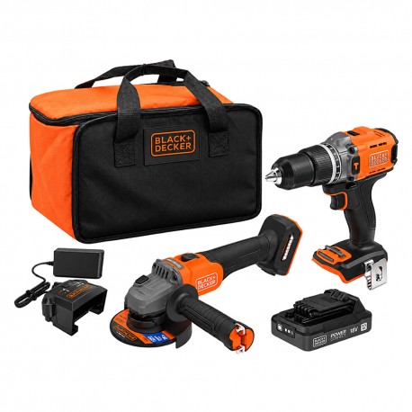 TRAPANO+SMERIGLIATRICE A BATTERIA 'BCK24E1SB-QW' 18V (PZ 1)